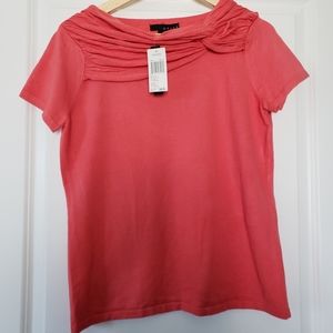 Gracie Coral Short Sleeve Sweater